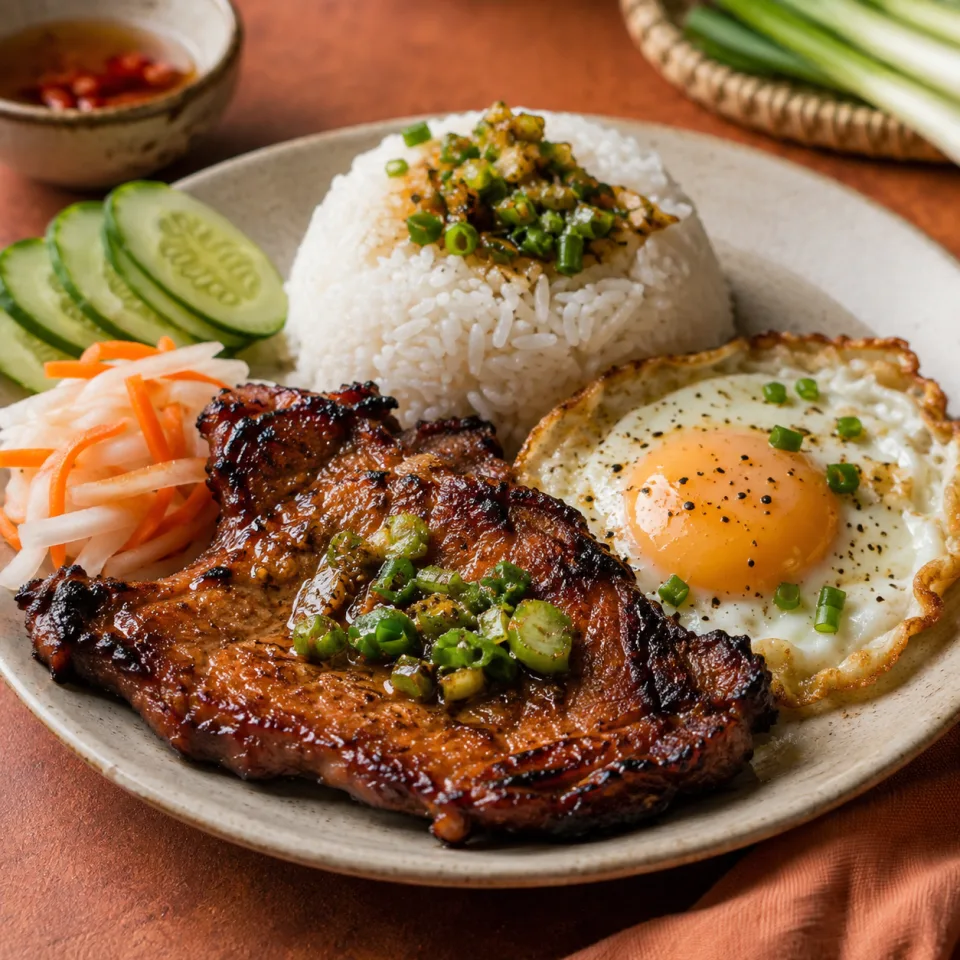 Không gian quán buổi tối